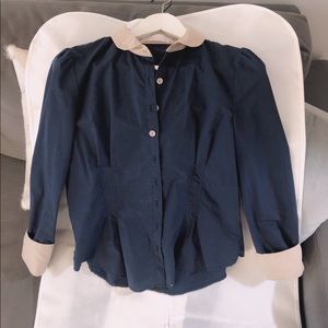 Navy shirt size S cotton